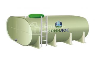 ГРИНЛОС Емкость 10 м3 горизонтальная овальная наземная - фото 2