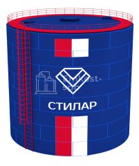 Цельносварной сборный резервуар РВС 600 м