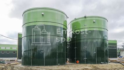 Резервуар вертикальный стальной для воды, 800 м