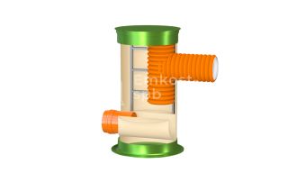 Перепадный колодец ГРИНЛОС Пп 800/1500 - фото 2