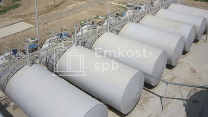 Резервуар горизонтальный стальной подземный одностенный РГСПО 75