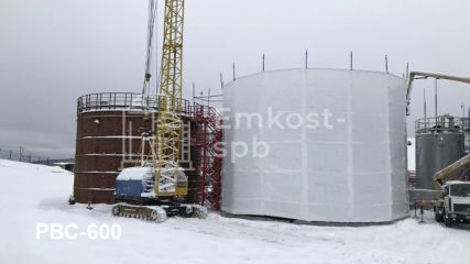 Резервуар вертикальный стальной РВС 600