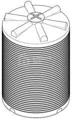 Евролос ВЦЕ 3000 с клапаном вертикальная цилиндрическая