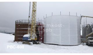 Резервуар вертикальный стальной РВС 600 - фото 1