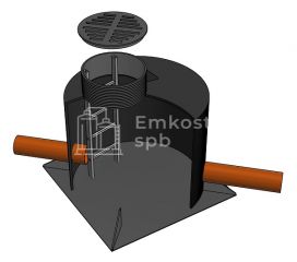 Дренажный колодец TERA D1200 H2000