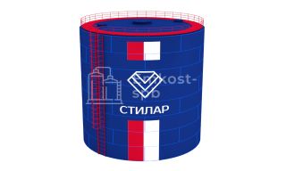Сборный резервуар вертикальный стальной РВС 500 м3 - фото 1
