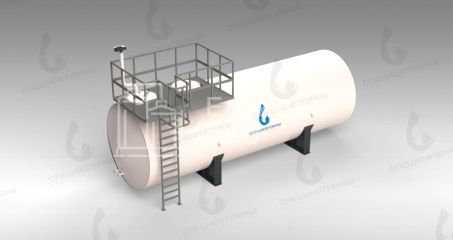 Резервуар горизонтальный стальной РГС-75