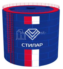 Цельносварной сборный резервуар РВС 1000 м3