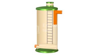 Перепадный колодец ГРИНЛОС Пп 2300/4500 - фото 2