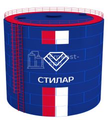 Цельносварной сборный резервуар РВС 1500 м
